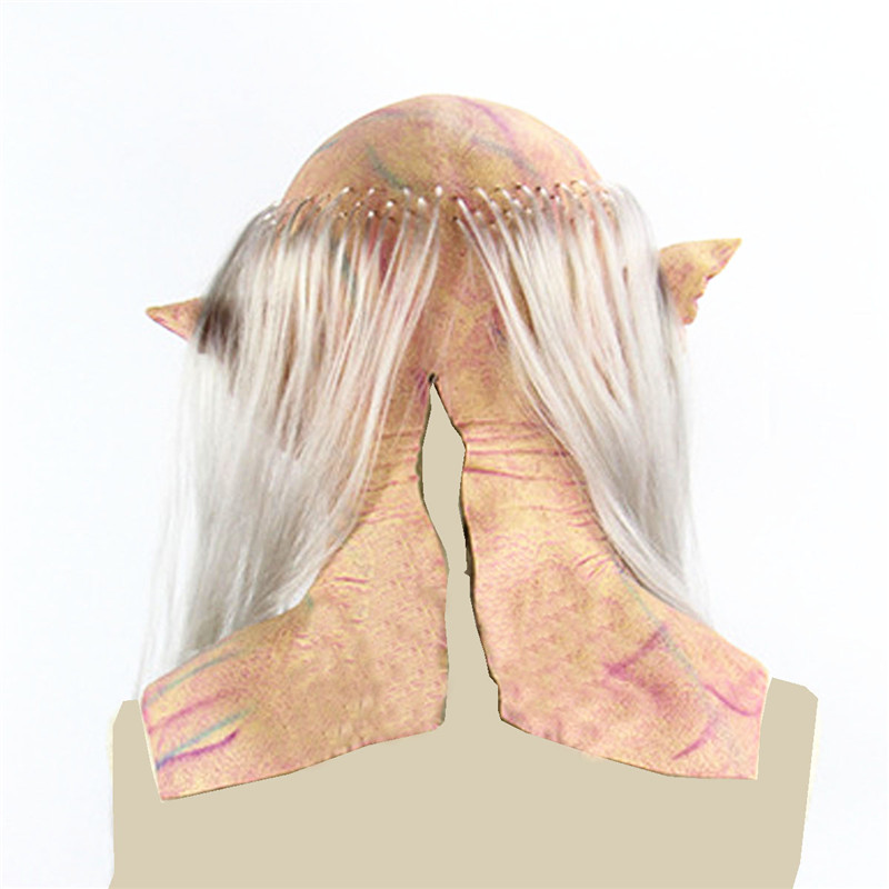 Halloween Party Cosplay Horror Mask Adult Costume Scary Latex Party Oldman Mask