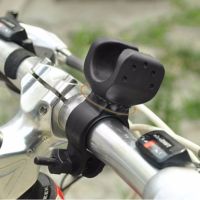 Bike Flashlight LED Torch Mount Clip 360 Degree Rotation Cycling Clip Clamp Bicycle Light Holder