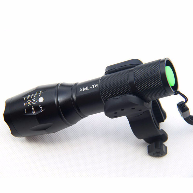 Bike Flashlight LED Torch Mount Clip 360 Degree Rotation Cycling Clip Clamp Bicycle Light Holder