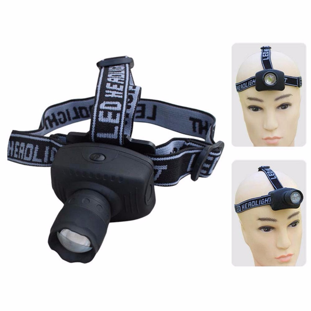 Outdoor Camping LED Headlight ABS Energy Saving Headlamp Night Fishing Head Torch LED Flashlight