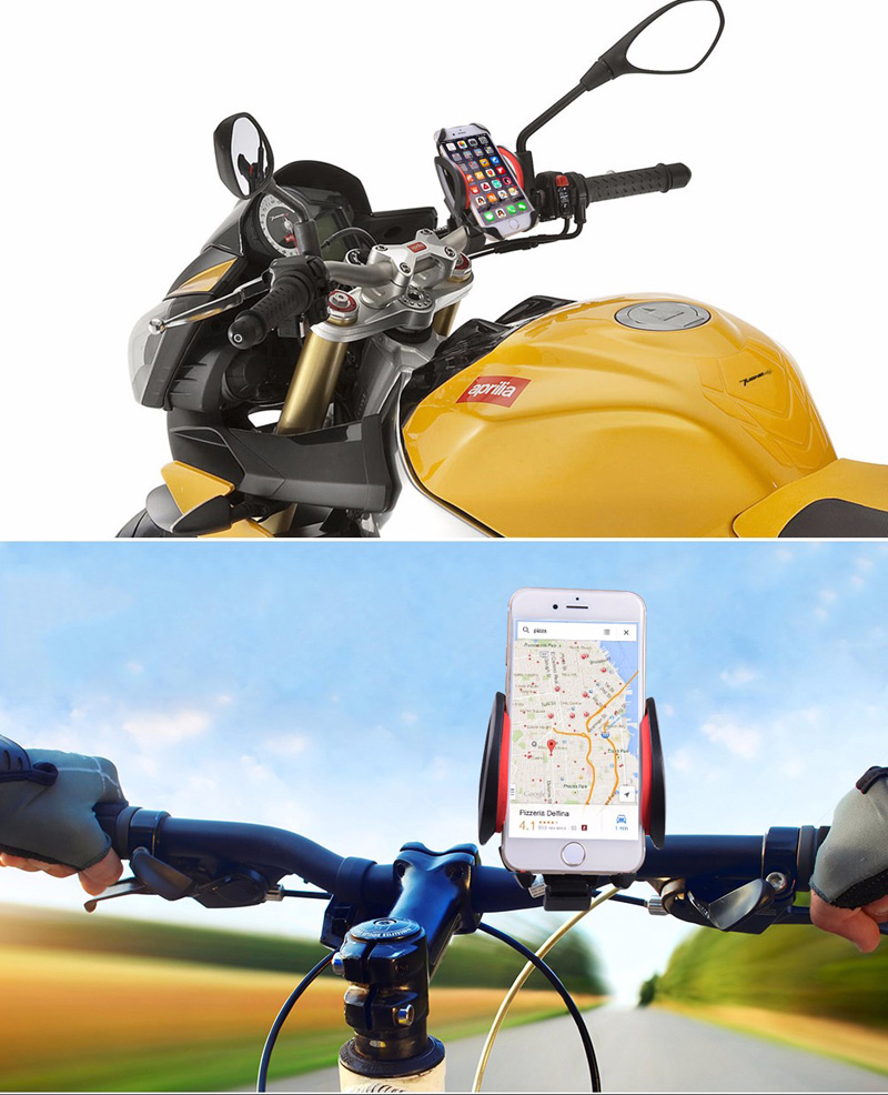 Handlebar Bicycle Phone Holder Motorcycle Cellphone Holder Universal Motorcycle Smartphone Holder