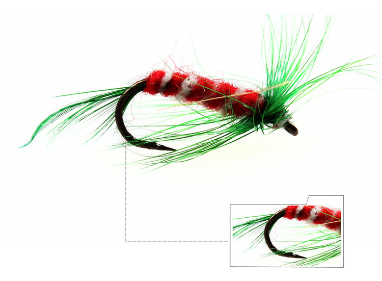 Fishing Lure Artificial Fishing Bait Feather Single Treble Hooks Carp Fish Lure Water Surface