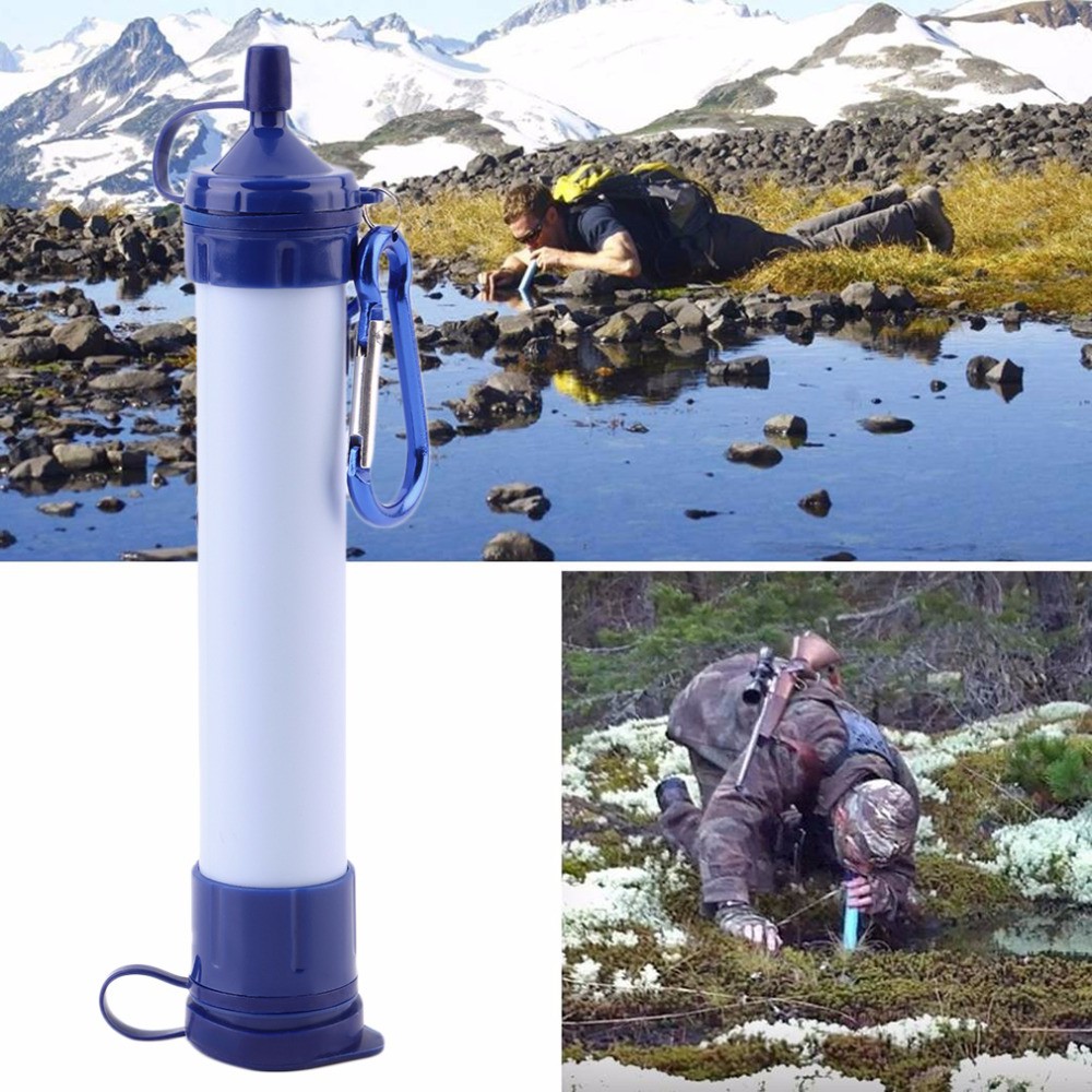 Outdoor Portable Camping Hiking Straw Drinking Water Filter Purifier Wild Drinking Water Purifier