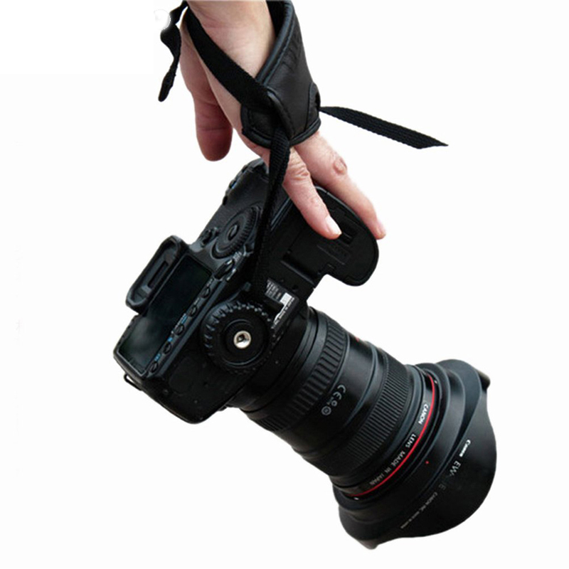 SLR Camera  Anti-skid Triangle Wrist Camera Wrist Band PU Leather Camera Hand Grip Wrist Strap