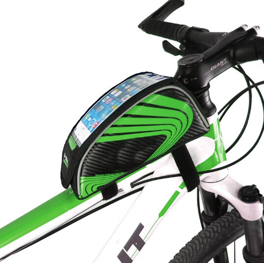 5.5 inch Outdoor Sport Touch Screen Phone Bag Bike Front Frame Bag MTB Mountain Bicycle Saddle Bag