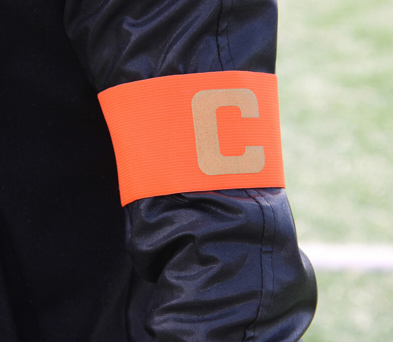 Football Soccer C words armband Flexible Sports Adjustable Player Bands Fluorescent Captain Armband