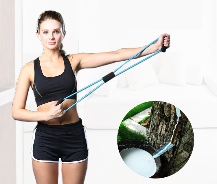 8-Type Elastic Tension Durable Rope Chest Expander Yoga Pilates Sport Fitness Belt Body Health Care