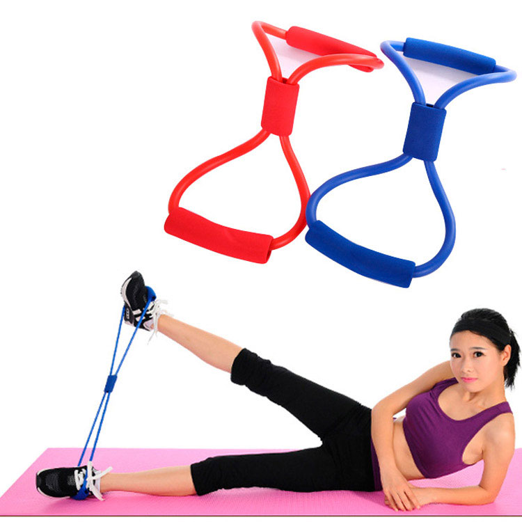8-Type Elastic Tension Durable Rope Chest Expander Yoga Pilates Sport Fitness Belt Body Health Care