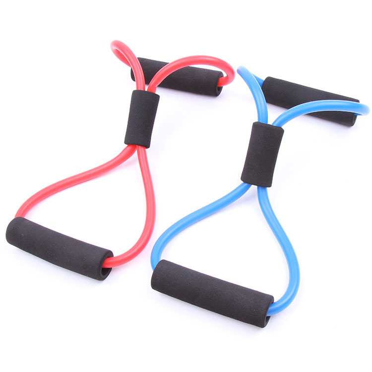 8-Type Elastic Tension Durable Rope Chest Expander Yoga Pilates Sport Fitness Belt Body Health Care