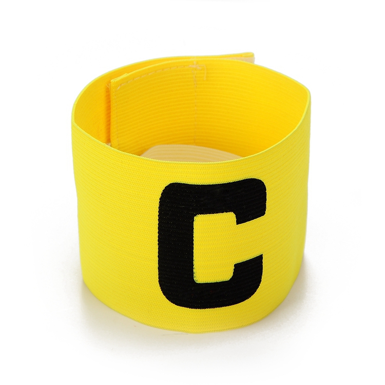 Football Soccer C words armband Flexible Sports Adjustable Player Bands Fluorescent Captain Armband