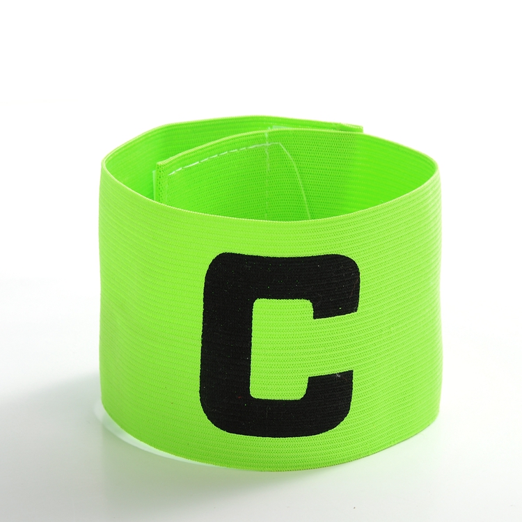 Football Soccer C words armband Flexible Sports Adjustable Player Bands Fluorescent Captain Armband
