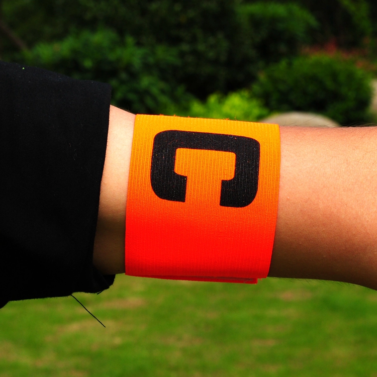 Football Soccer C words armband Flexible Sports Adjustable Player Bands Fluorescent Captain Armband