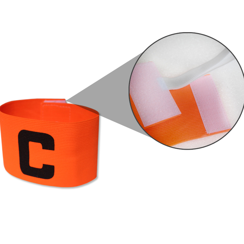 Football Soccer C words armband Flexible Sports Adjustable Player Bands Fluorescent Captain Armband