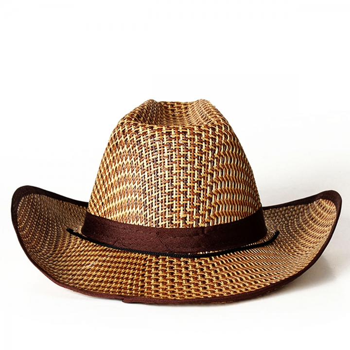 Men HAT Visor SUN Shade Beach Hat Large Brim Outdoor Fishing Straw Hat Male