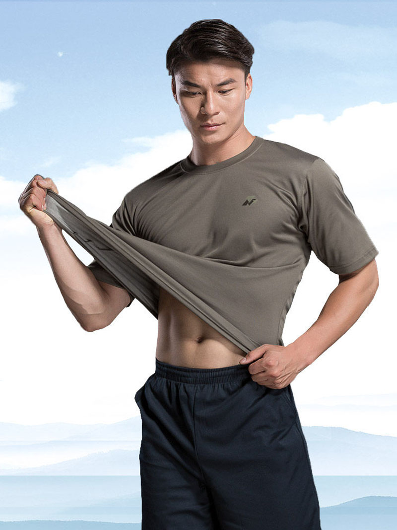 Fitness Training Suit Sportswear Men's Summer Fitness Suit Short Sleeve Men's T-shirt