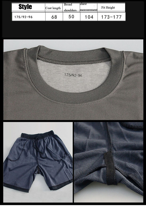 Fitness Training Suit Sportswear Men's Summer Fitness Suit Short Sleeve Men's T-shirt