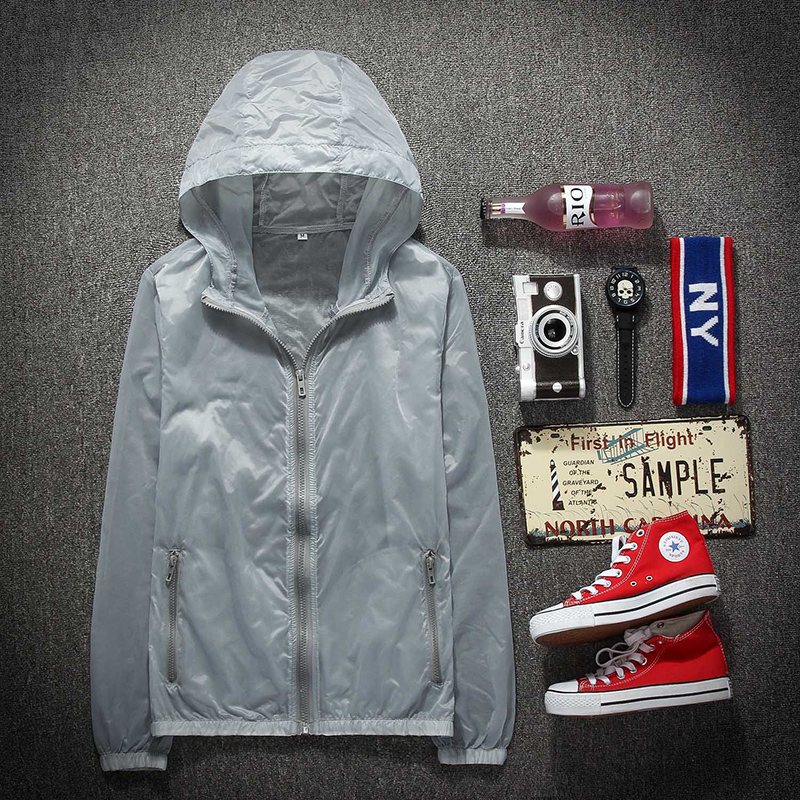 Ultra-thin Outdoor Sun Shade UV Light Thin Breathable Skin Windbreaker For Man Women