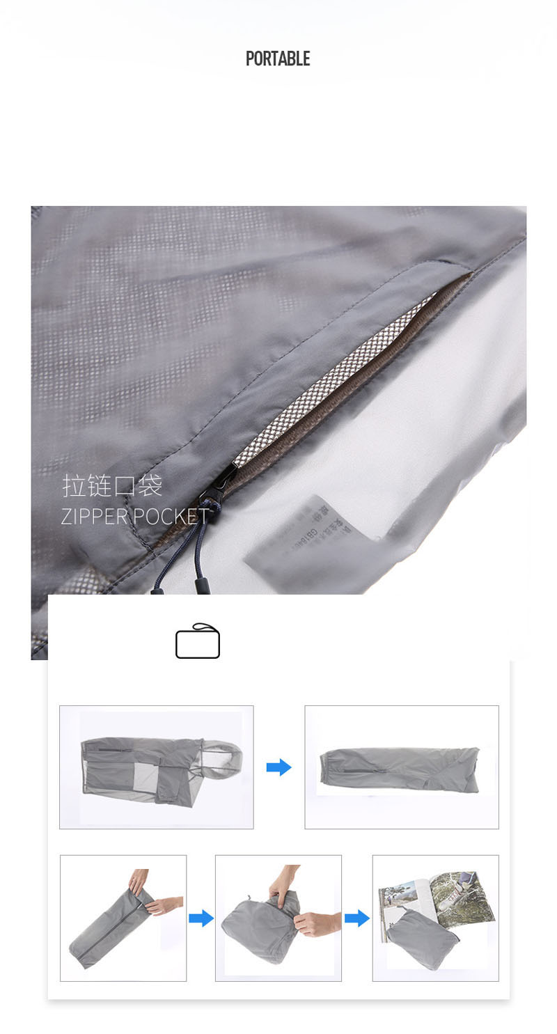 Outdoor Sports Sun Protection Coat Summer Fashion Ultra-thin Breathable Skin Coat