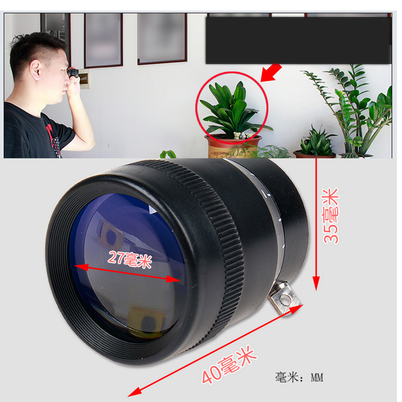 New Portable 2.8x Monocular Magnifier For Amblyopia Child Old Person
