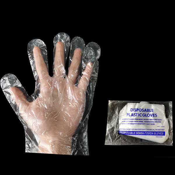New Outdoor 50 x Transparent Plastic Disposable Gloves