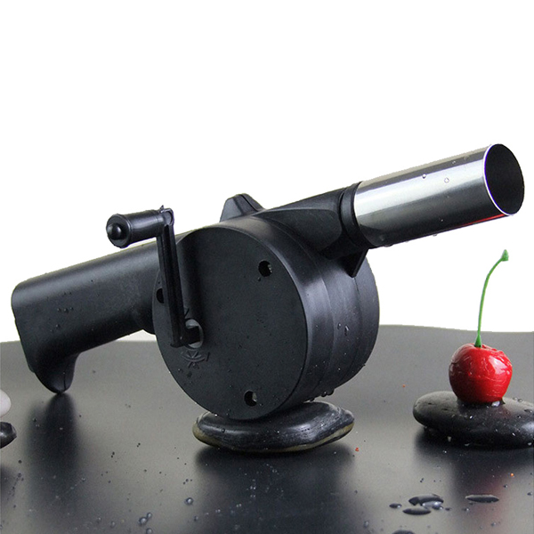 New BBQ Fan Blower Barbecue Grill Hand-cranked Mini Air Blower