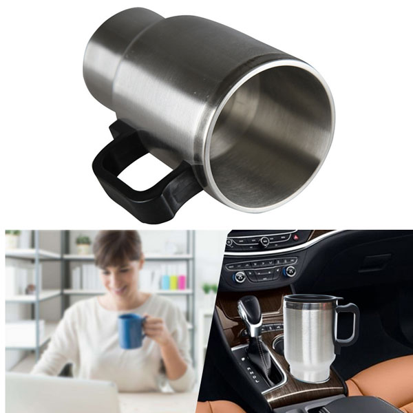 Travel Vehicle Mounted Thermal Insulated Cup Portable Heat Preservation Coffee Mug Splash