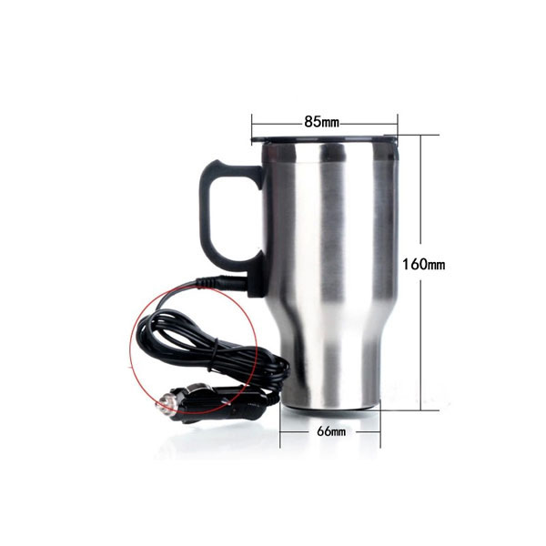 Travel Vehicle Mounted Thermal Insulated Cup Portable Heat Preservation Coffee Mug Splash