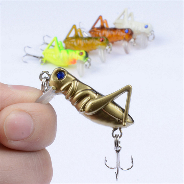 1pc 40mm 3g Insects Fishing Hook Fish Bait Swimbait