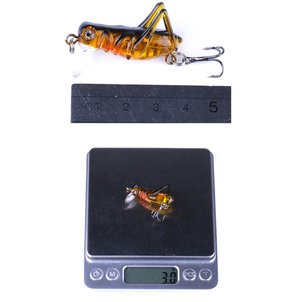 1pc 40mm 3g Insects Fishing Hook Fish Bait Swimbait