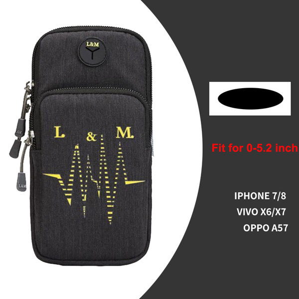 New Universal 5.2 Inch Outdoor Sports Arm Phone Bag