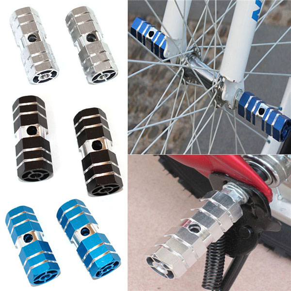 New 1 Pair Outdoor Bicycle Bike Pedals Axles Stunt Foot Pegs Pedal