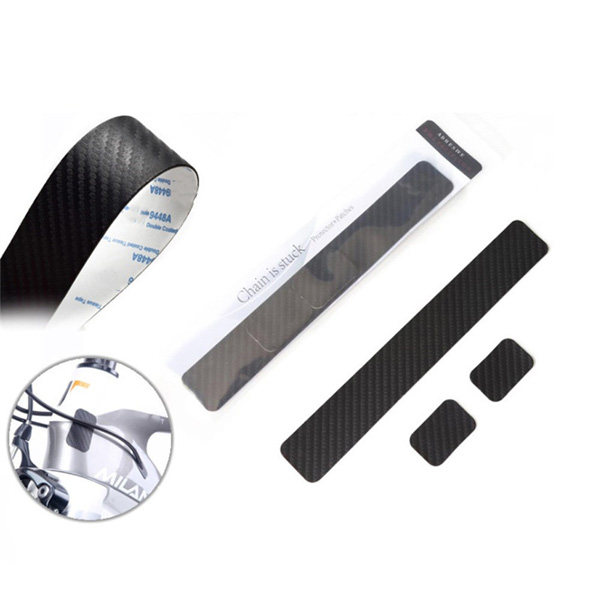 New Waterproof Outdoor MTB Chain Protector Bicycle Chain Cover Carbon Fiber Cycling Frame Protector