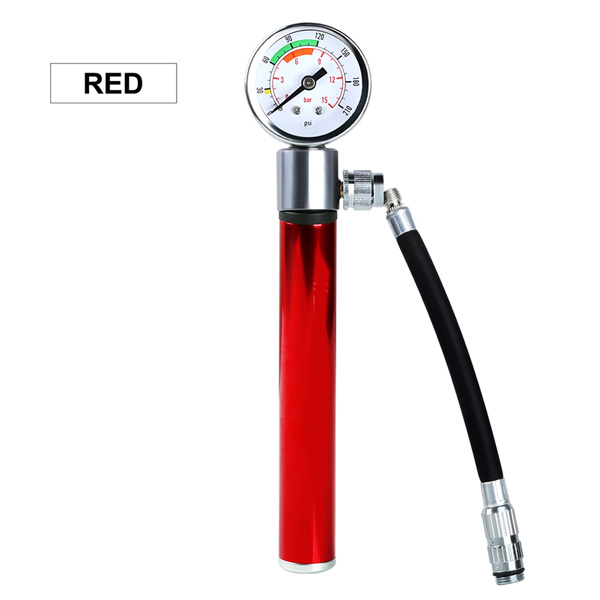 New Mini Sport Outdoor Bicycle Pump Pressure Gauge Hand Cycling Pump Presta MTB Tire Bike Pump