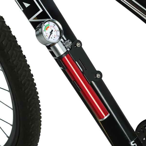 New Mini Sport Outdoor Bicycle Pump Pressure Gauge Hand Cycling Pump Presta MTB Tire Bike Pump