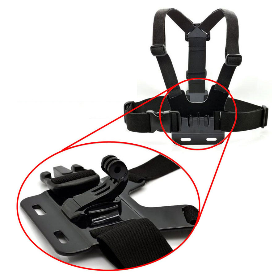 Outdoor Adjustable Chest Body Harness Belt Strap Mount For Gopro Hero 6 5 4 3 SJCAM XIAOMI YI Dji