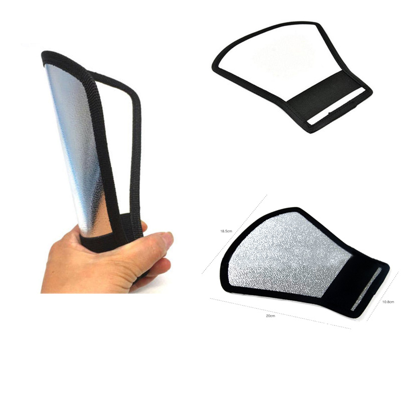 Outdoor 2-in-1 Camera Flash Diffuser Flash Softbox Photo Light Reflector For Canon Camera