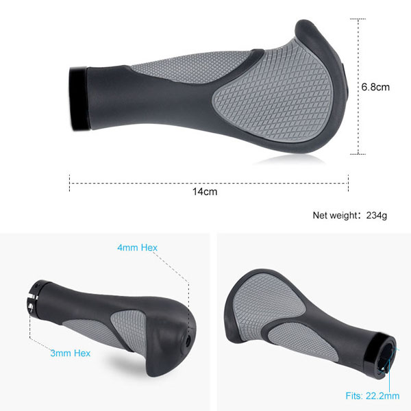 1 Pair Outdoor Sport Bicycle Grips MTB Cycling Hand Rest Mountain Bike Handlebar