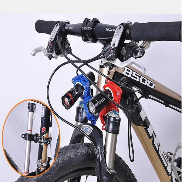New Cycling Bike Flashlight Holder Bicycle Light Torch Mount LED Head Front Light Holder