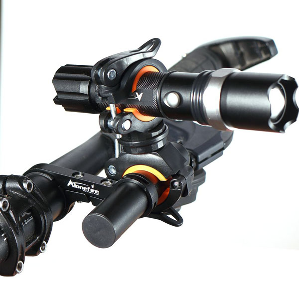 New Cycling Bike Flashlight Holder Bicycle Light Torch Mount LED Head Front Light Holder