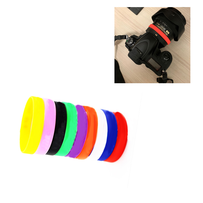 Outdoor Focus Rubber circle ring silicone Bracelet Wristbands Protective for canon nikon