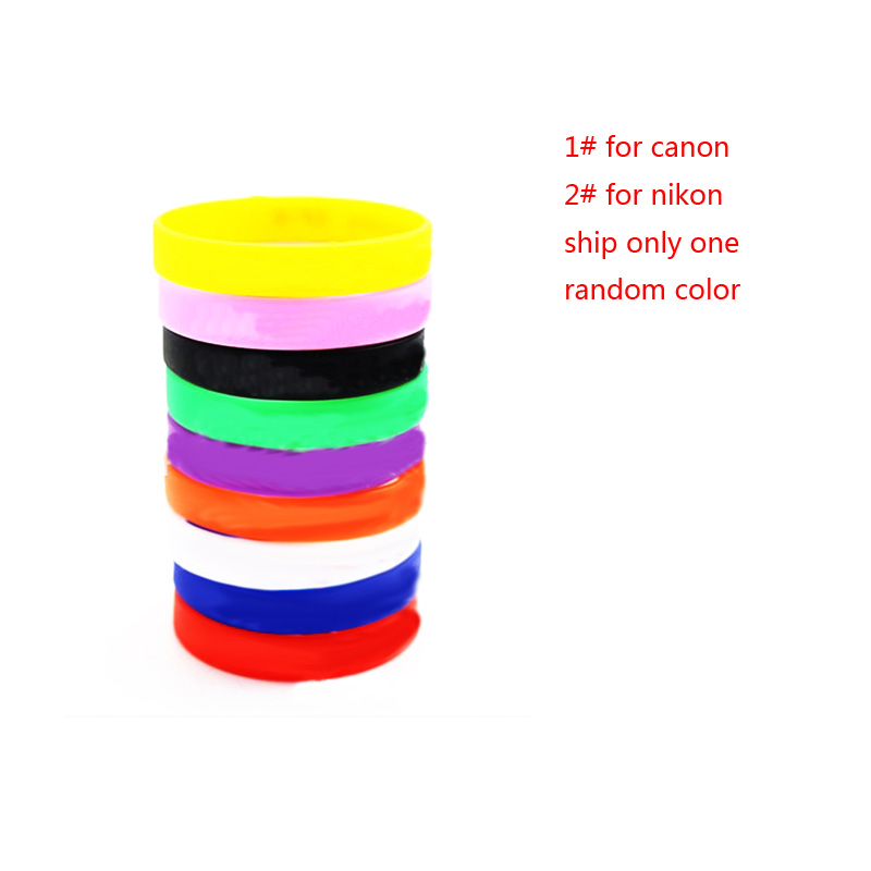 Outdoor Focus Rubber circle ring silicone Bracelet Wristbands Protective for canon nikon