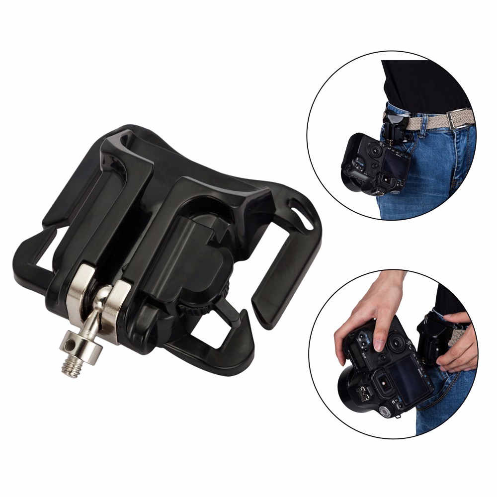 Outdoor Hanger Quick Strap Waist Belt Buckle Button Mount Clip for Canon