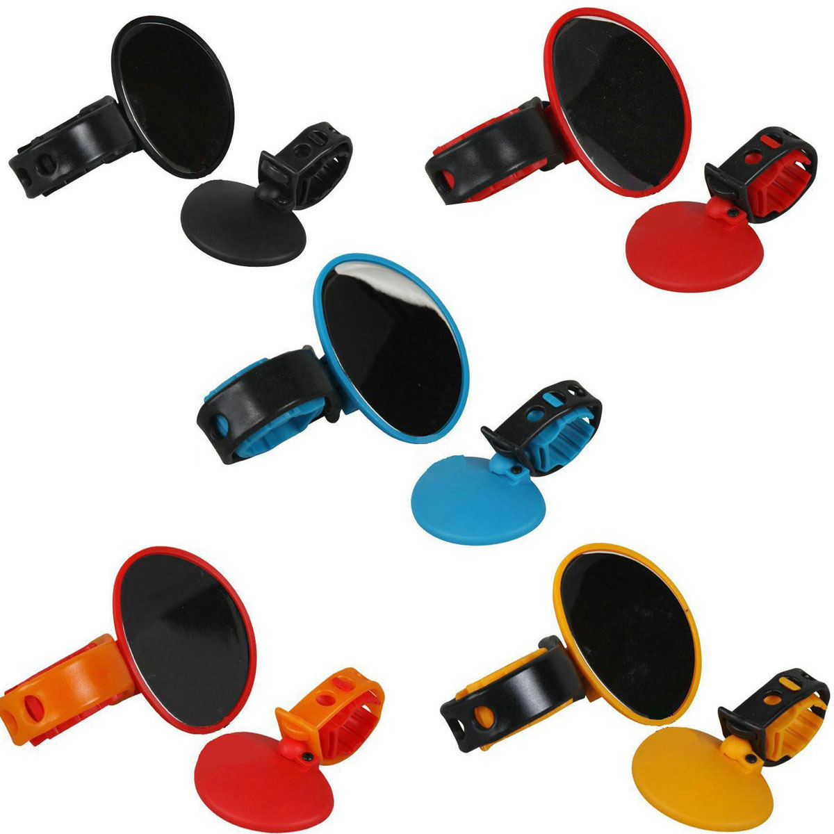 Cycling Bike Bicycle Mirror Adjustable Rear View Mirror Mountain Bike Handlebar Rearview Mirror