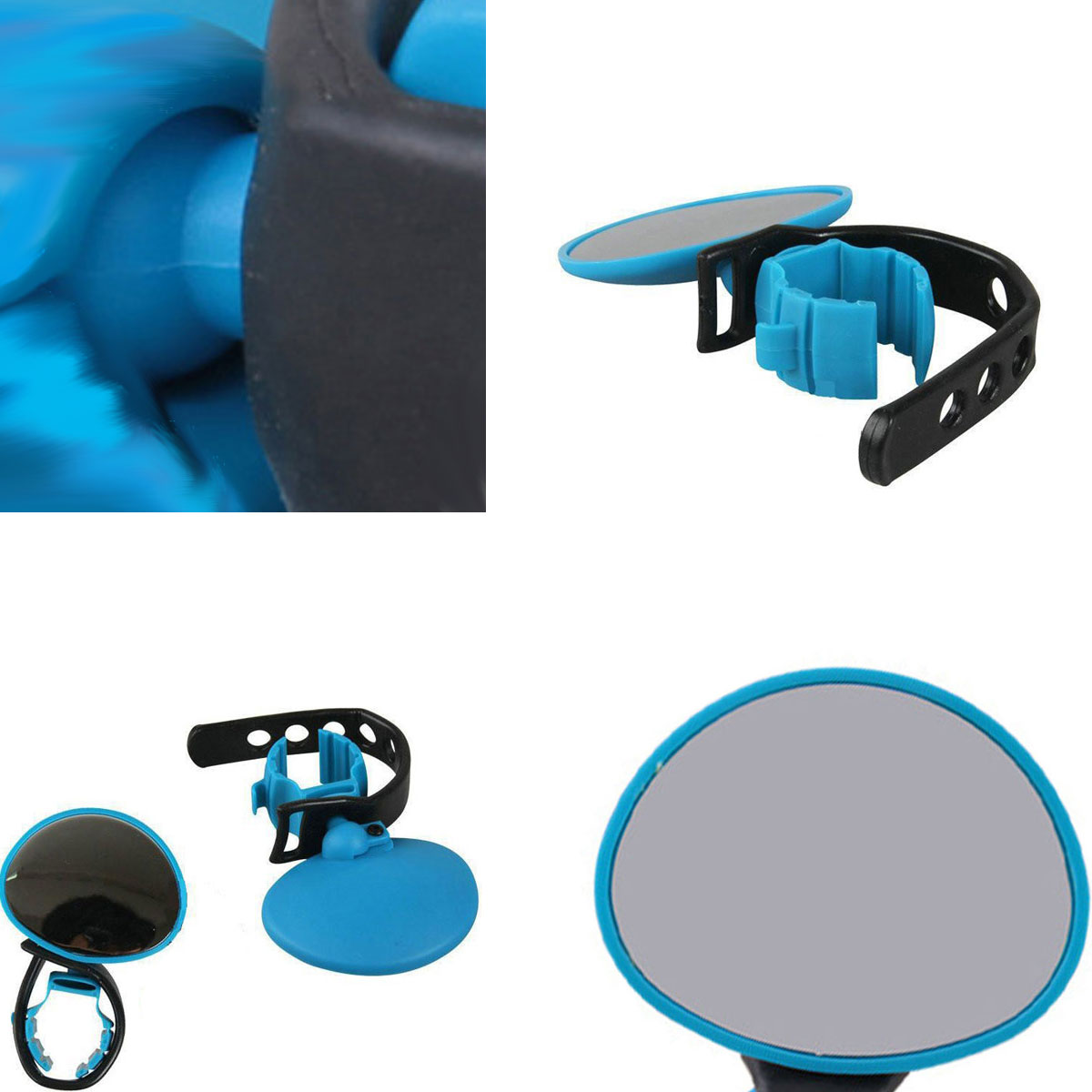 Cycling Bike Bicycle Mirror Adjustable Rear View Mirror Mountain Bike Handlebar Rearview Mirror