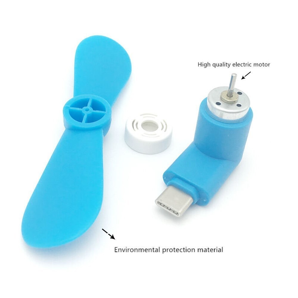 Type-c Cute Flexible Mini Cool Hand Fans for Type C Jack Interface Mobile Phone Sport Fan