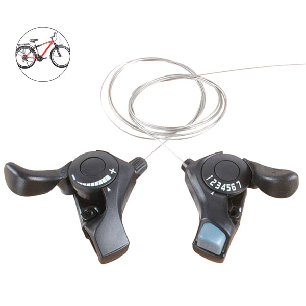 1 Pair Cycling Mountain Bike 6.7/21 Speed Transmission Trigger Shifter