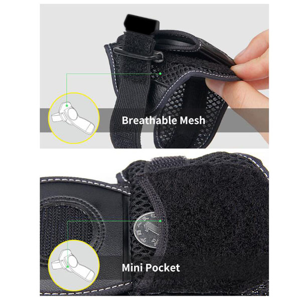 Bike Rear View Mirror Cycling Handlebar Wrist Mirror Portable Safety Back Rearview Mirror