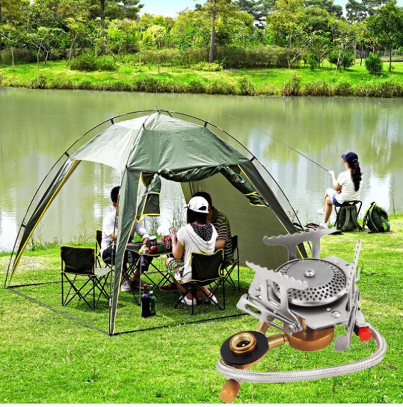 New Portable Mini Camping Stoves Folding Outdoor Gas Stove