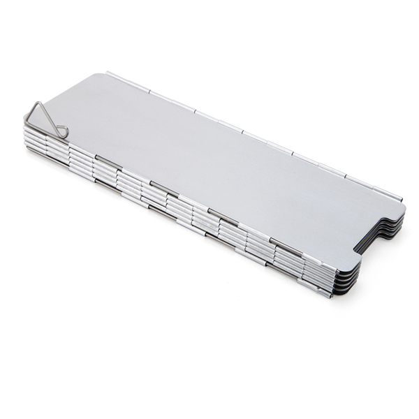 10 Plates Outdoor Gas Stove Wind Shield Foldable Camping Cooking Burner Windproof Screen