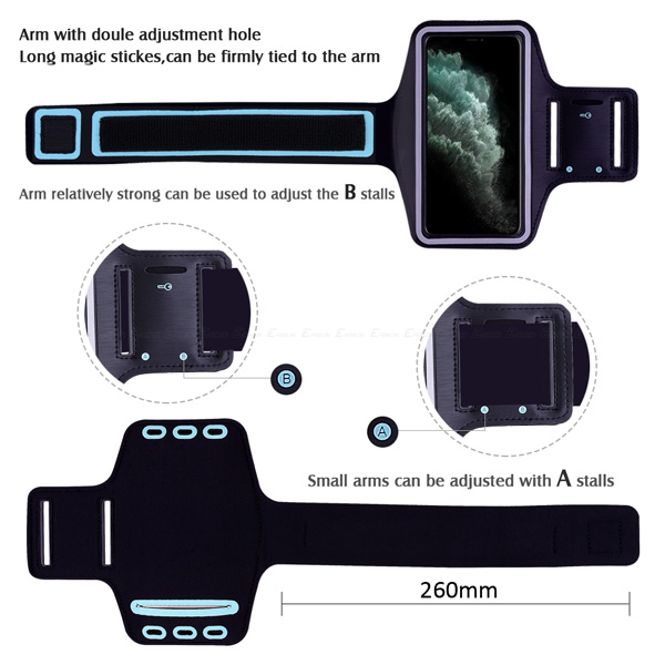 New 0-6.0 Inch Waterproof Sport Running Workout Gym Arm Band Phone Case Phone holder Bag